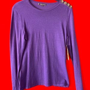 Anne Klein purple sweater